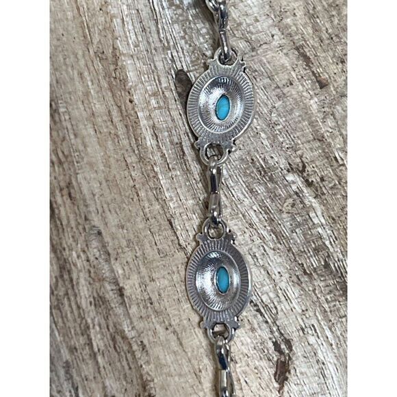 Women Fashion Beaded Anklet Metal Faux Turquoise Ankle Boot Bracelet Christmas - Picture 5 of 8